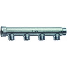 Коллектор 1", ВР-НР, 4 отвода 1/2", НР, межосевое 50 мм FAR